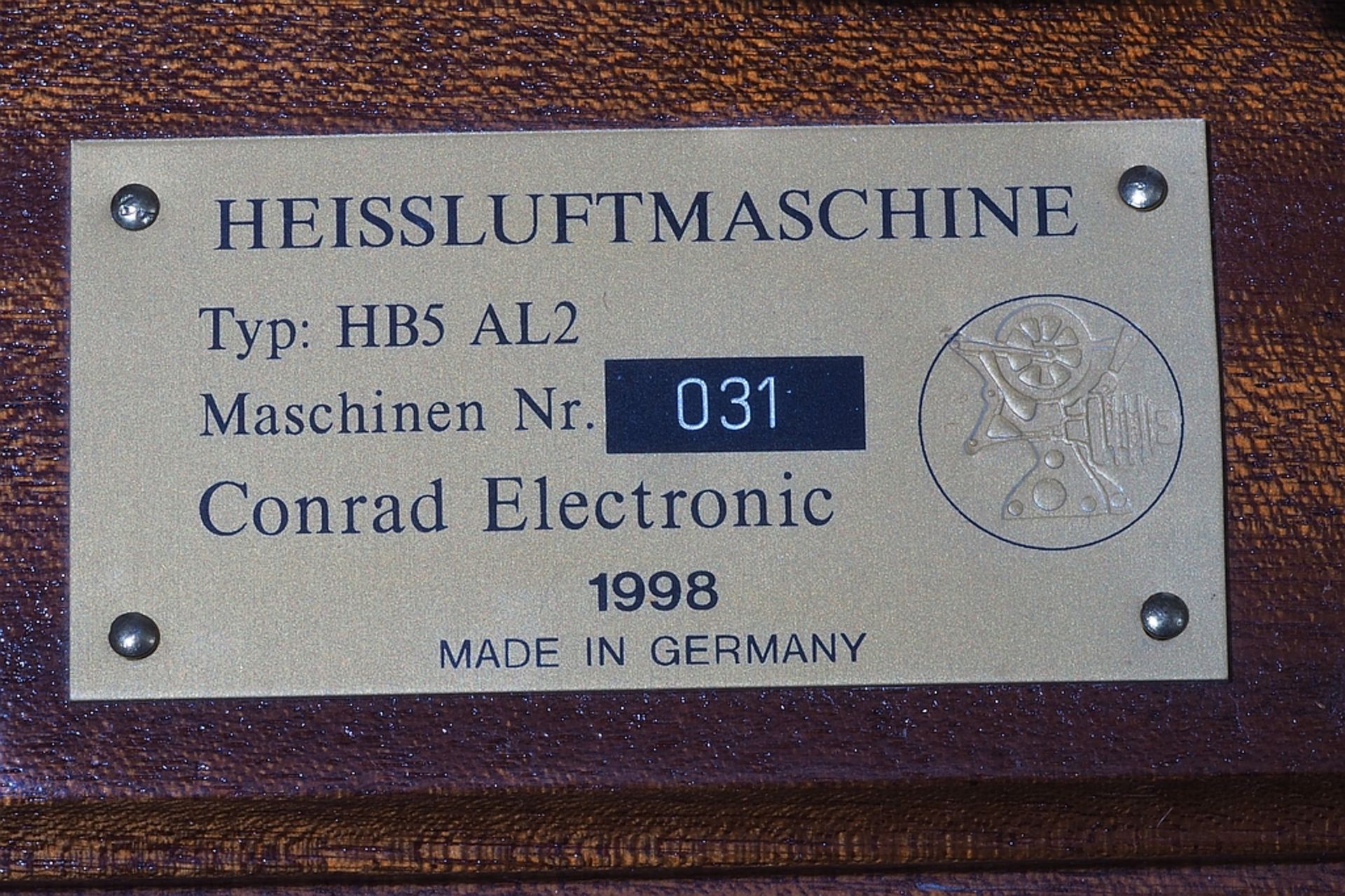 Heissluftmaschine mit Stirling-Motor. - Image 5 of 7