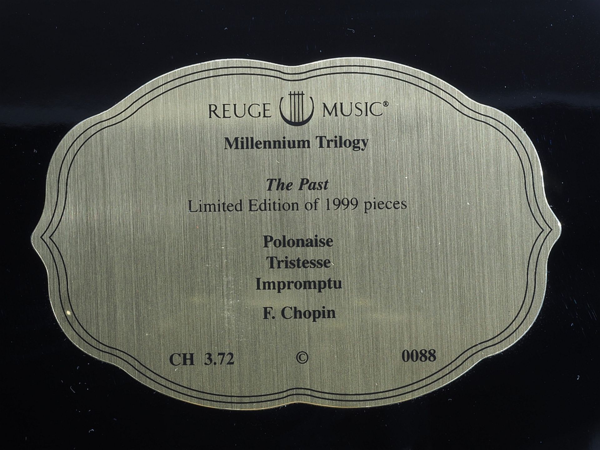 REUGE/Switzerland. Walzen-Musikdose, Spiewerk: Polonaise Tristesse Impromtu/Chopin. - Image 8 of 11