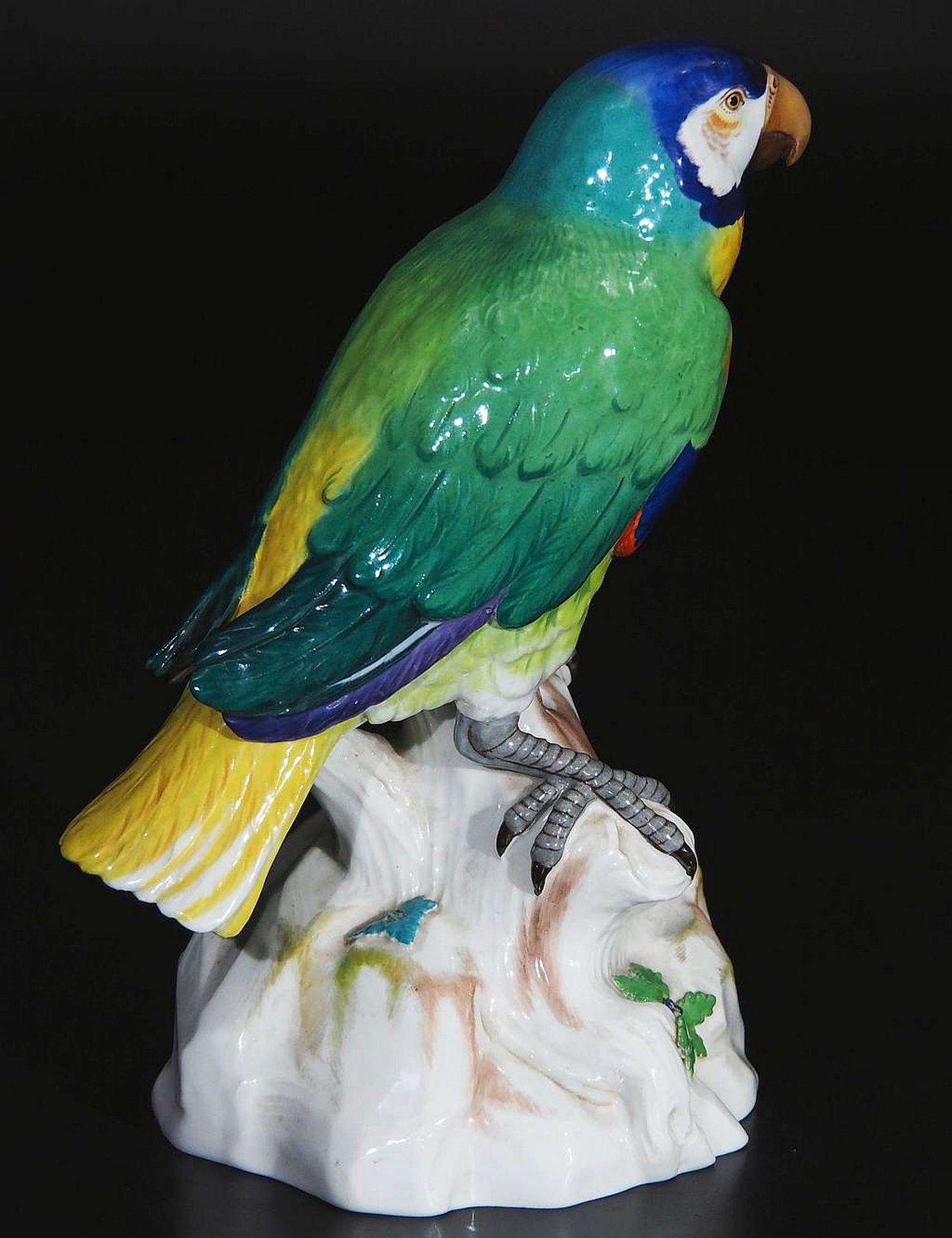 Große Tierfigur "Papagei", MEISSEN, um 1860, 1. Wahl.  - Bild 3 aus 7