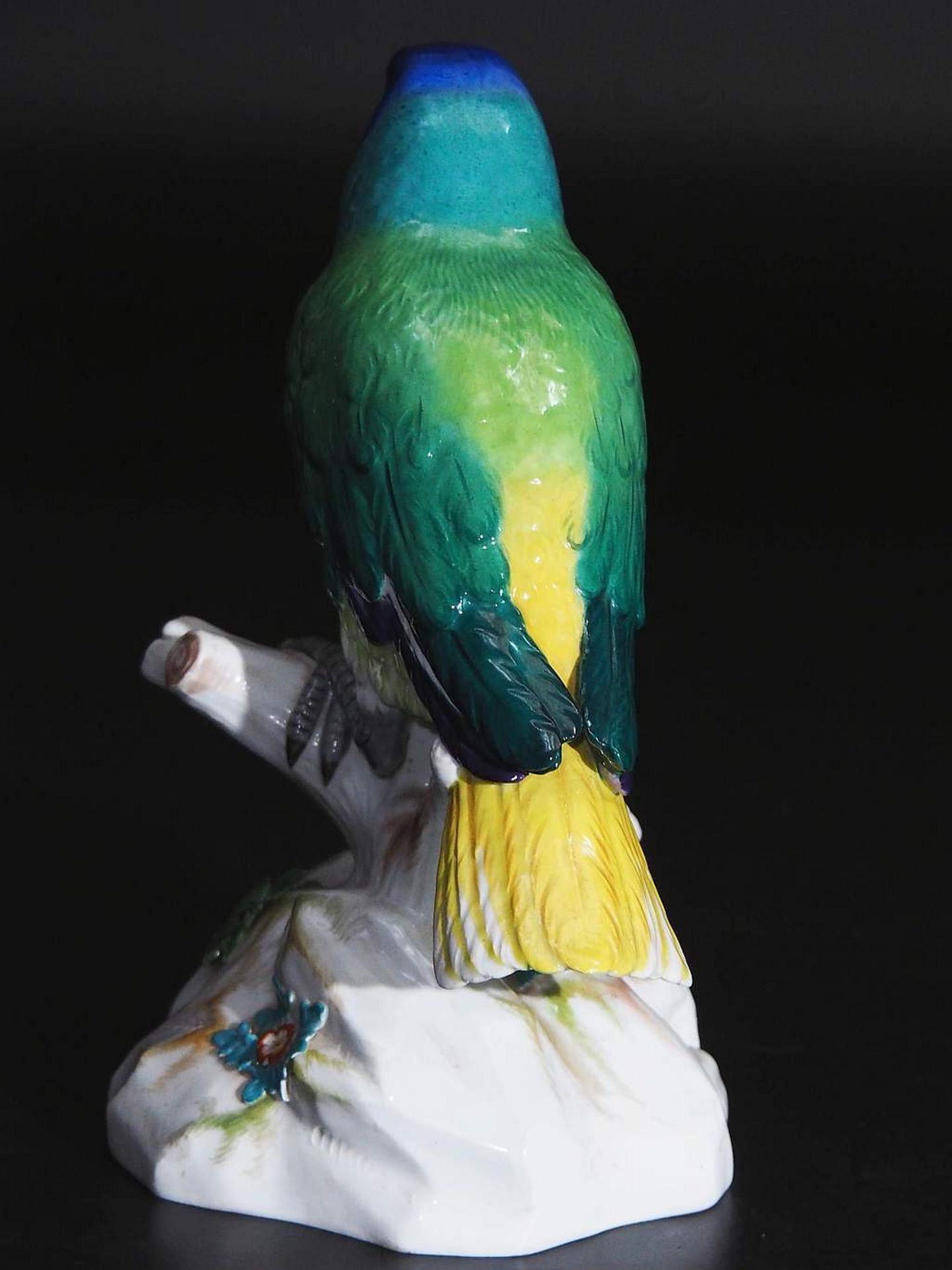Große Tierfigur "Papagei", MEISSEN, um 1860, 1. Wahl.  - Bild 4 aus 7