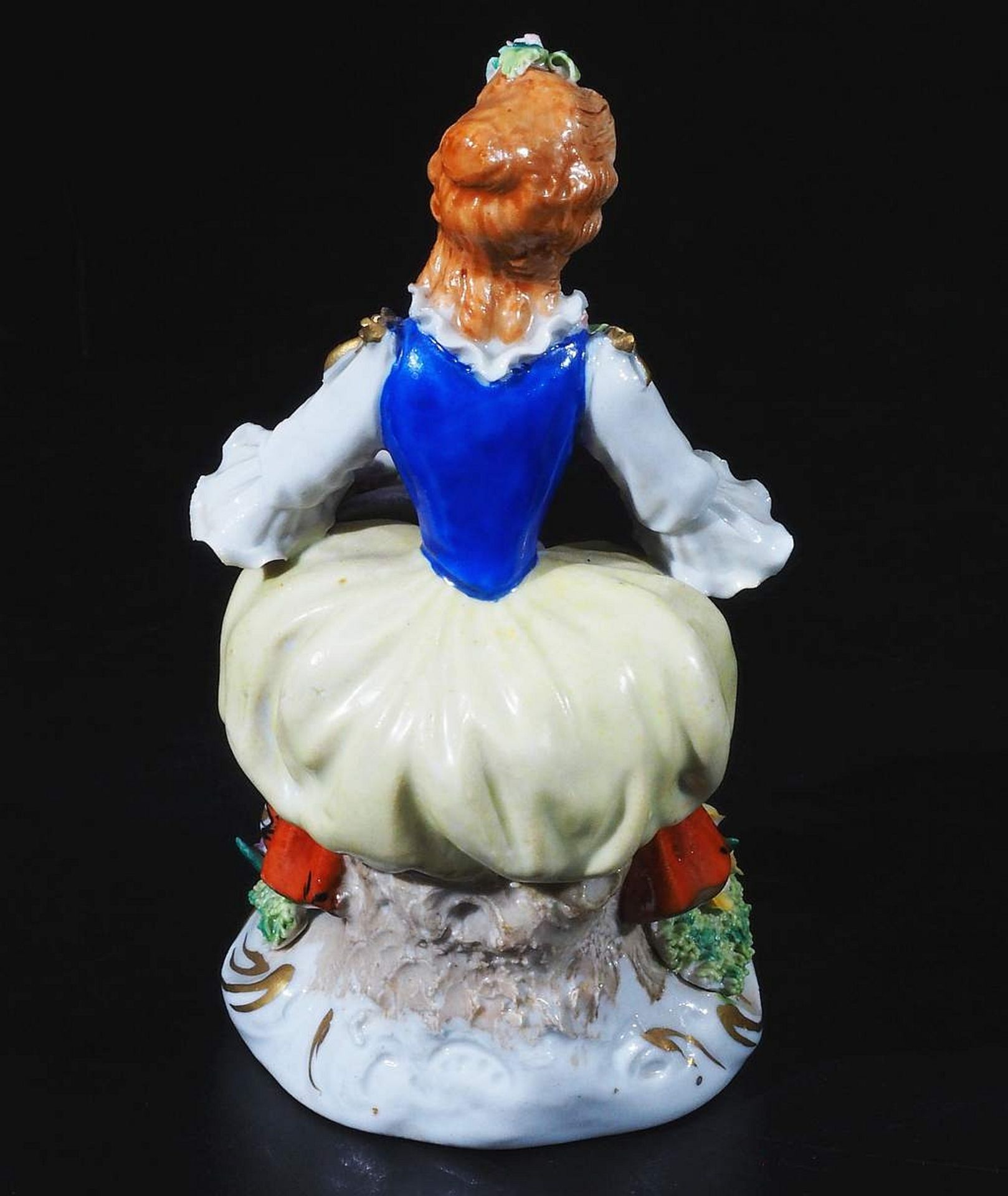 Figurine "Floristin".  Manufaktur SITZENDORF/Thüringen, Marke 1949 - 1990.  - Bild 4 aus 7