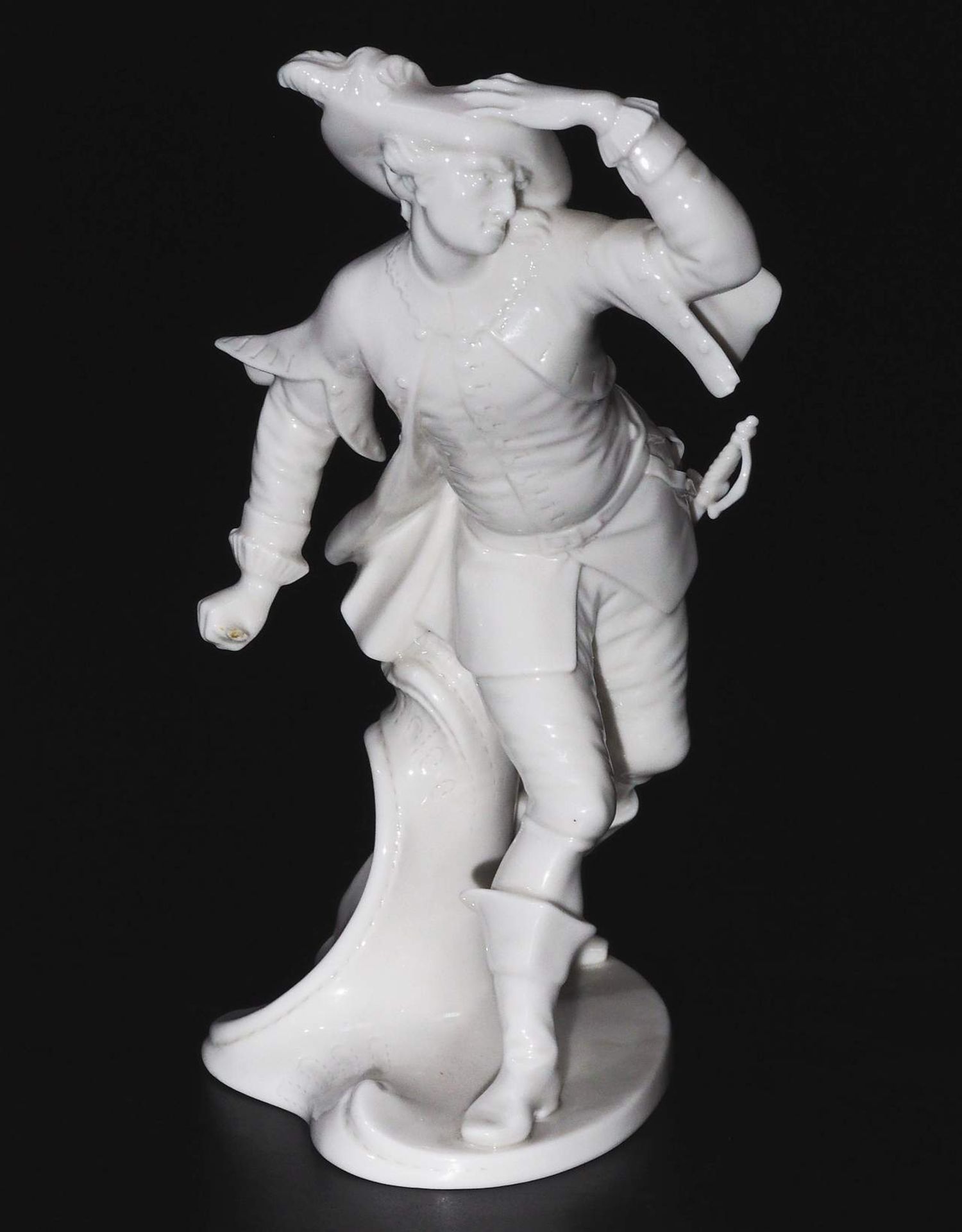 Komödiantenfigur "Capitano Spavento mit Dolch",   Figur der Commedia dell''Arte, NYMPHENBURG, um 197 - Bild 2 aus 7