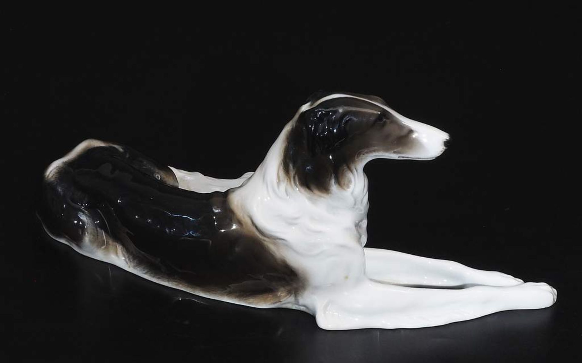 Tierfigur "Liegender Windhund",  ROSENTHAL Selb Bavaria, Entwurf Max Valentin,  - Bild 4 aus 7