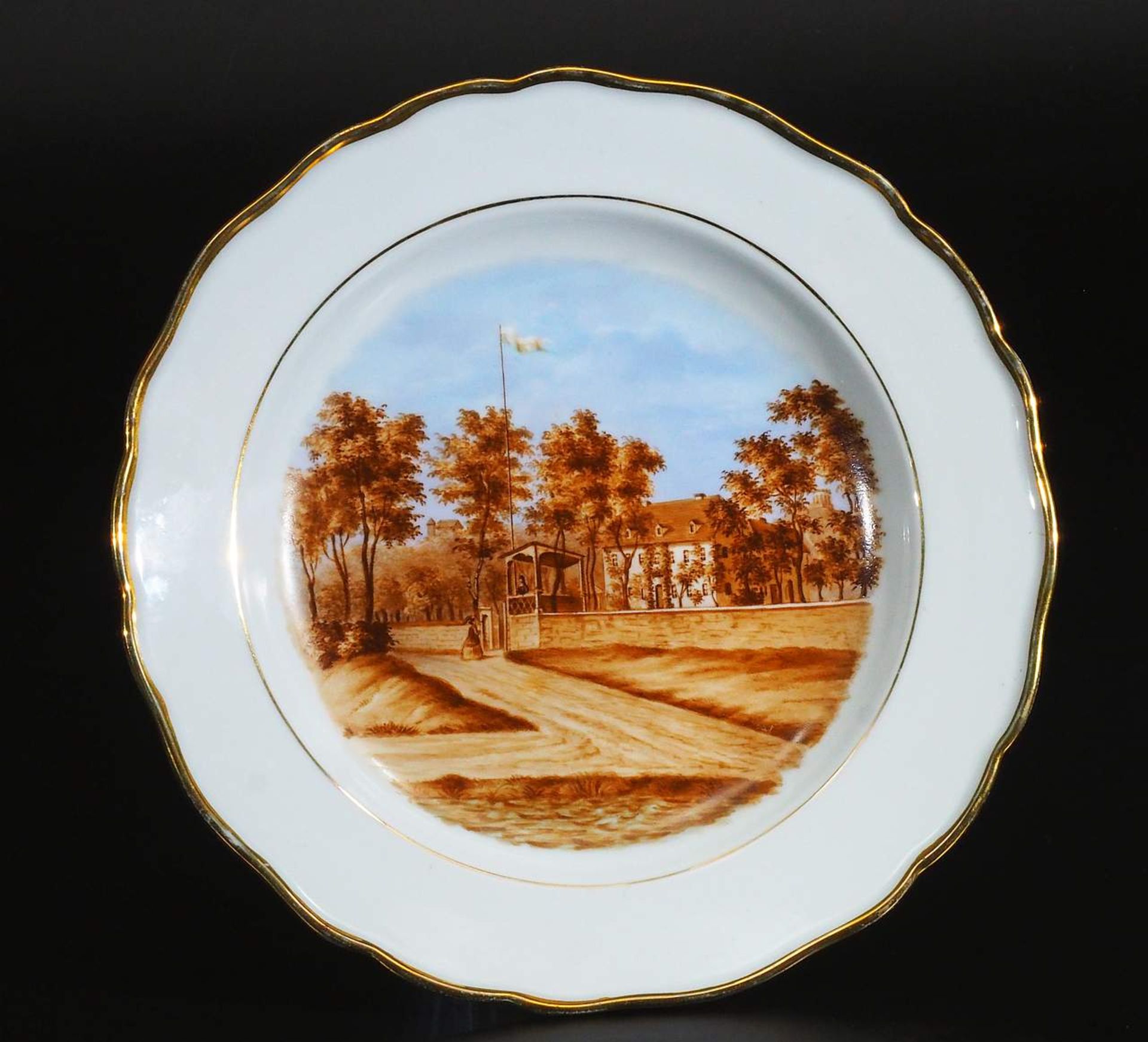 Ansichten-Teller, MEISSEN  1880 - 1923.  - Bild 2 aus 4