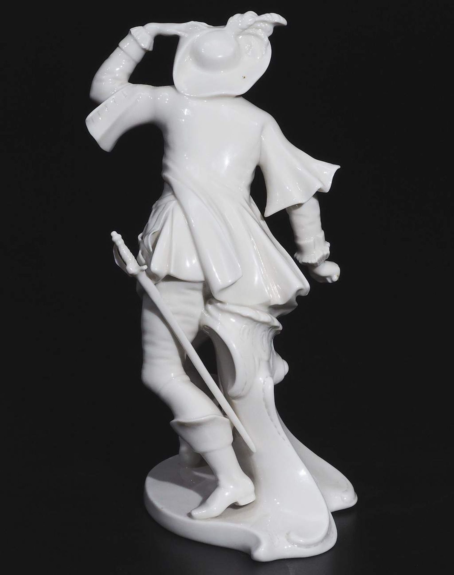 Komödiantenfigur "Capitano Spavento mit Dolch",   Figur der Commedia dell''Arte, NYMPHENBURG, um 197 - Bild 4 aus 7