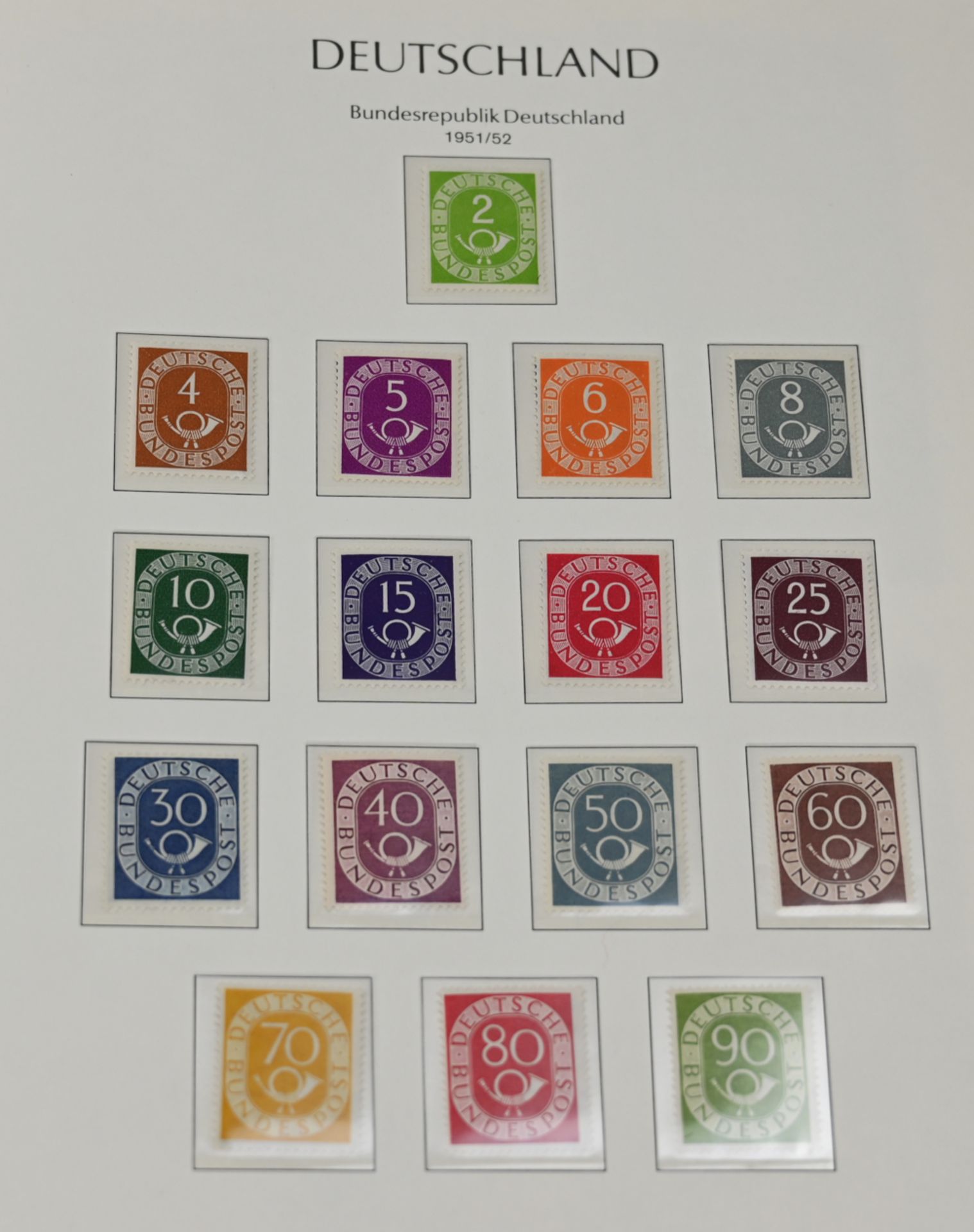 5 Briefmarkenalben LEUCHTTURM: 3x BRD ab 1994 u.a. Posthornsatz komplett gestempelt und ungestempelt