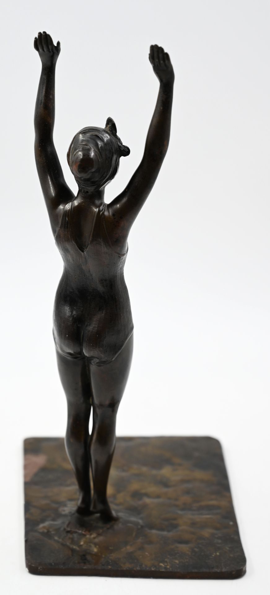 1 Bronzefigur am Sockel bez. IFFLAND (wohl Franz I. 1862-1935) - Bild 3 aus 5