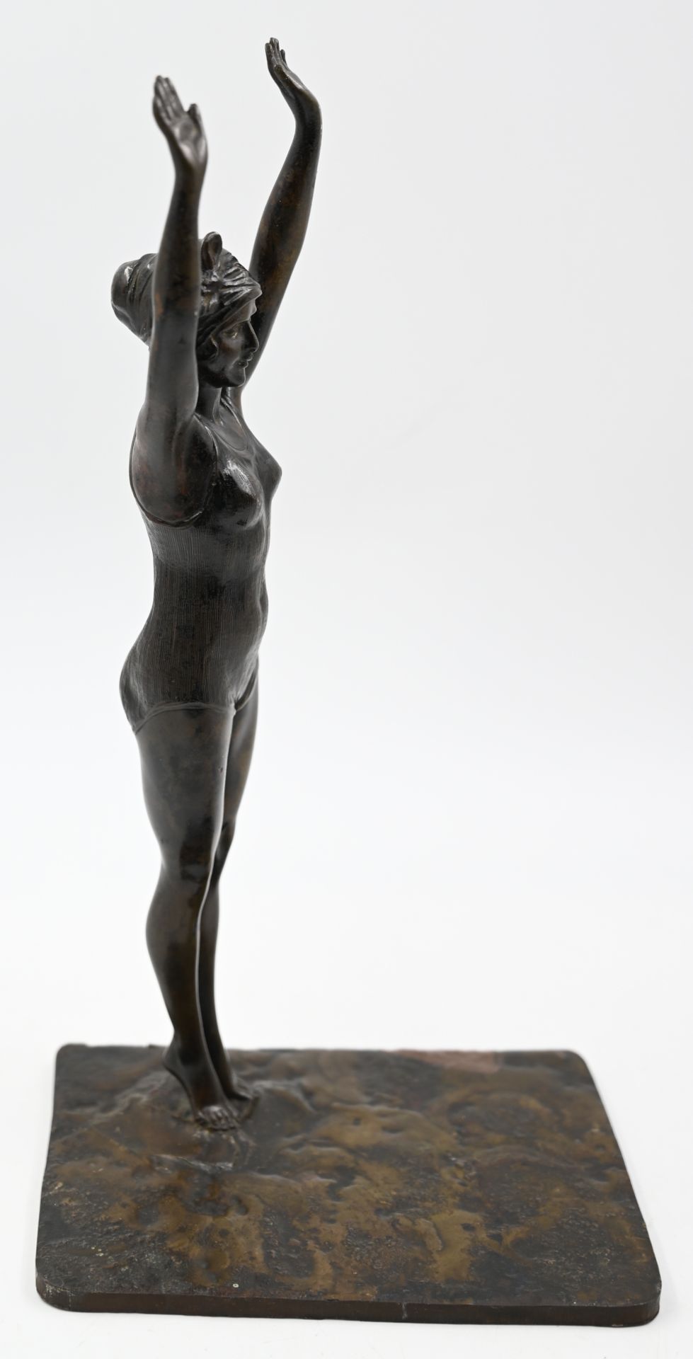 1 Bronzefigur am Sockel bez. IFFLAND (wohl Franz I. 1862-1935) - Bild 4 aus 5