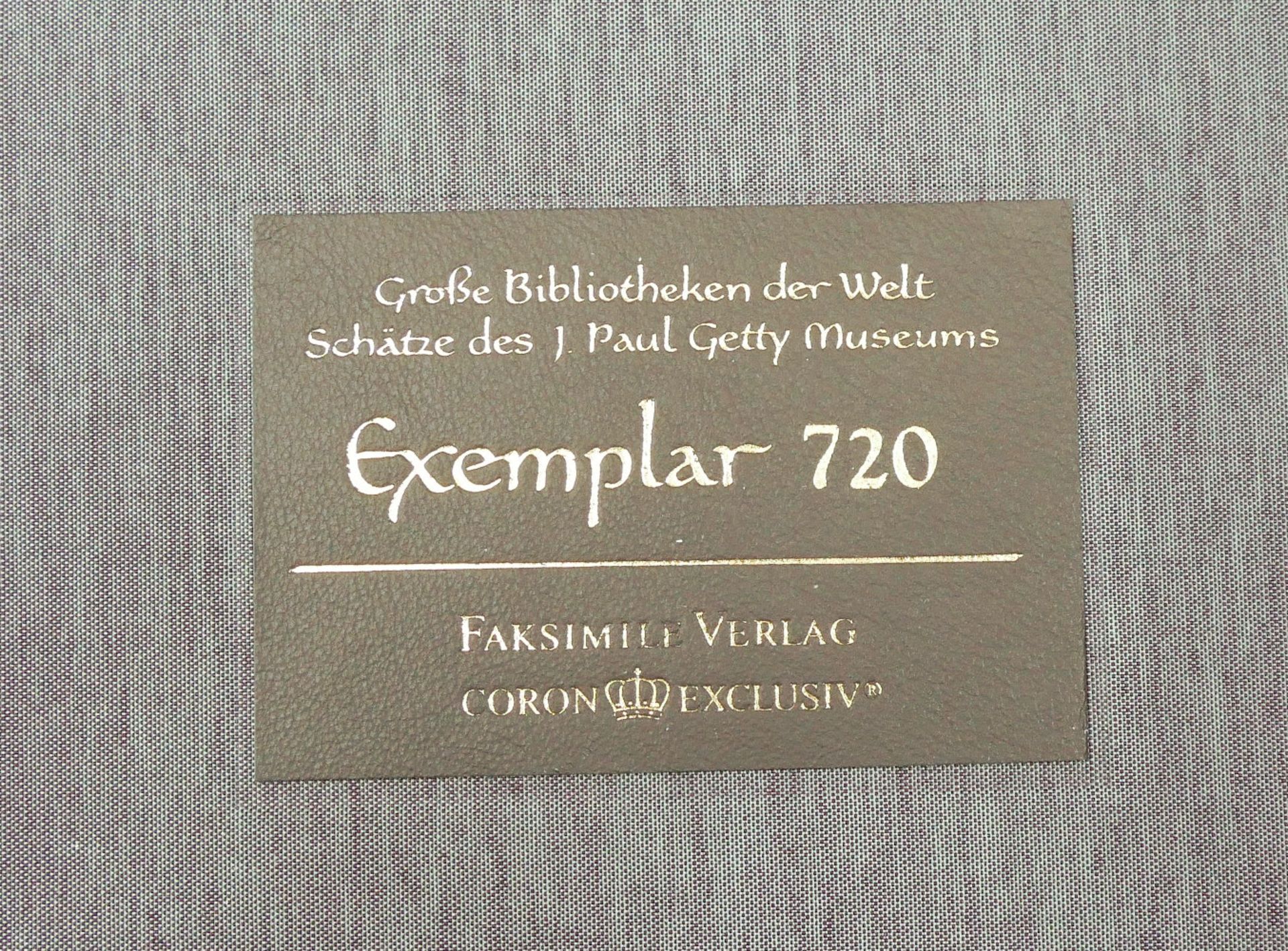 1 Faksimile "Schätze des J. Paul GETTY Museums" aus der Serie "Große Bibliotheken der Welt", Exempla - Bild 3 aus 3