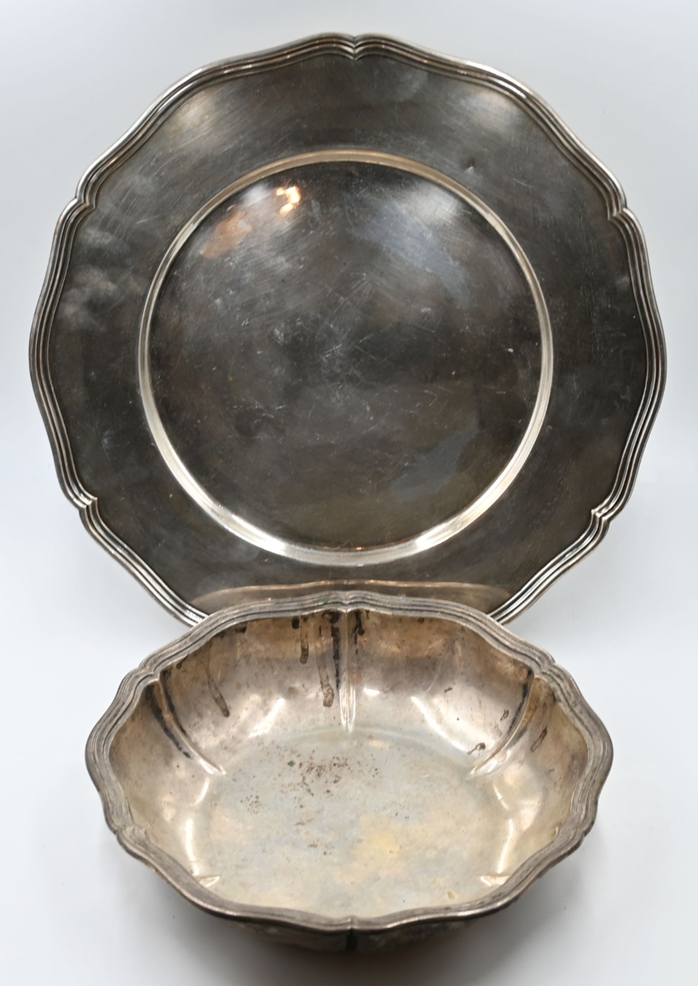 1 Servierschale Silber Dänemark 1918, Beschauzeichen von Silberschmied Christian F. HEISE (1904-1932