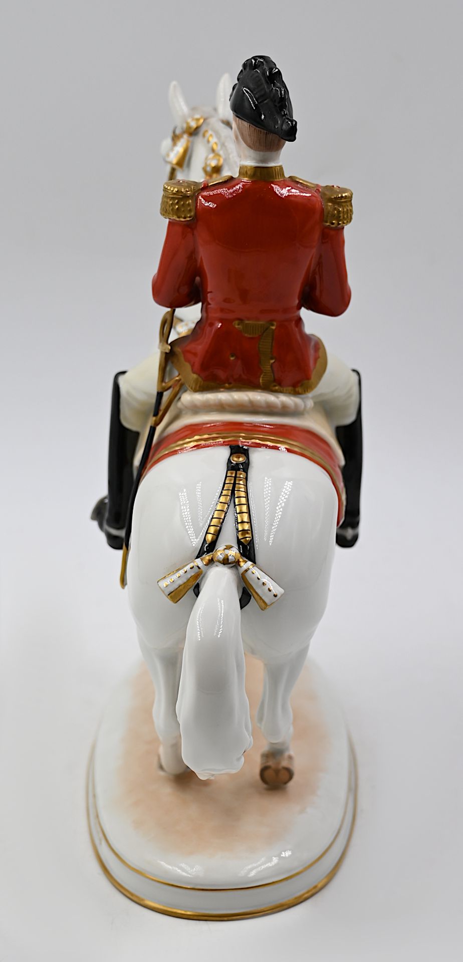 1 Figur Porzellan AUGARTEN Wien, "Reiter der spanischen Hofreitschule",  - Bild 4 aus 5