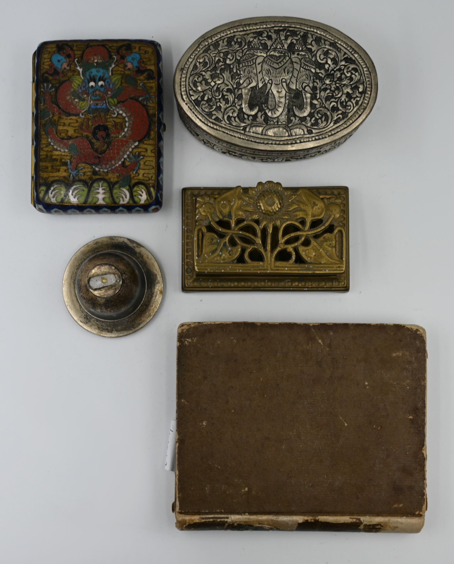 1 Konvolut Besteckteile: Silber (ca. 18 Teile), Metall u.a., sowie 1 Buch Goethe, Dosen u.a., je Asp - Image 2 of 2