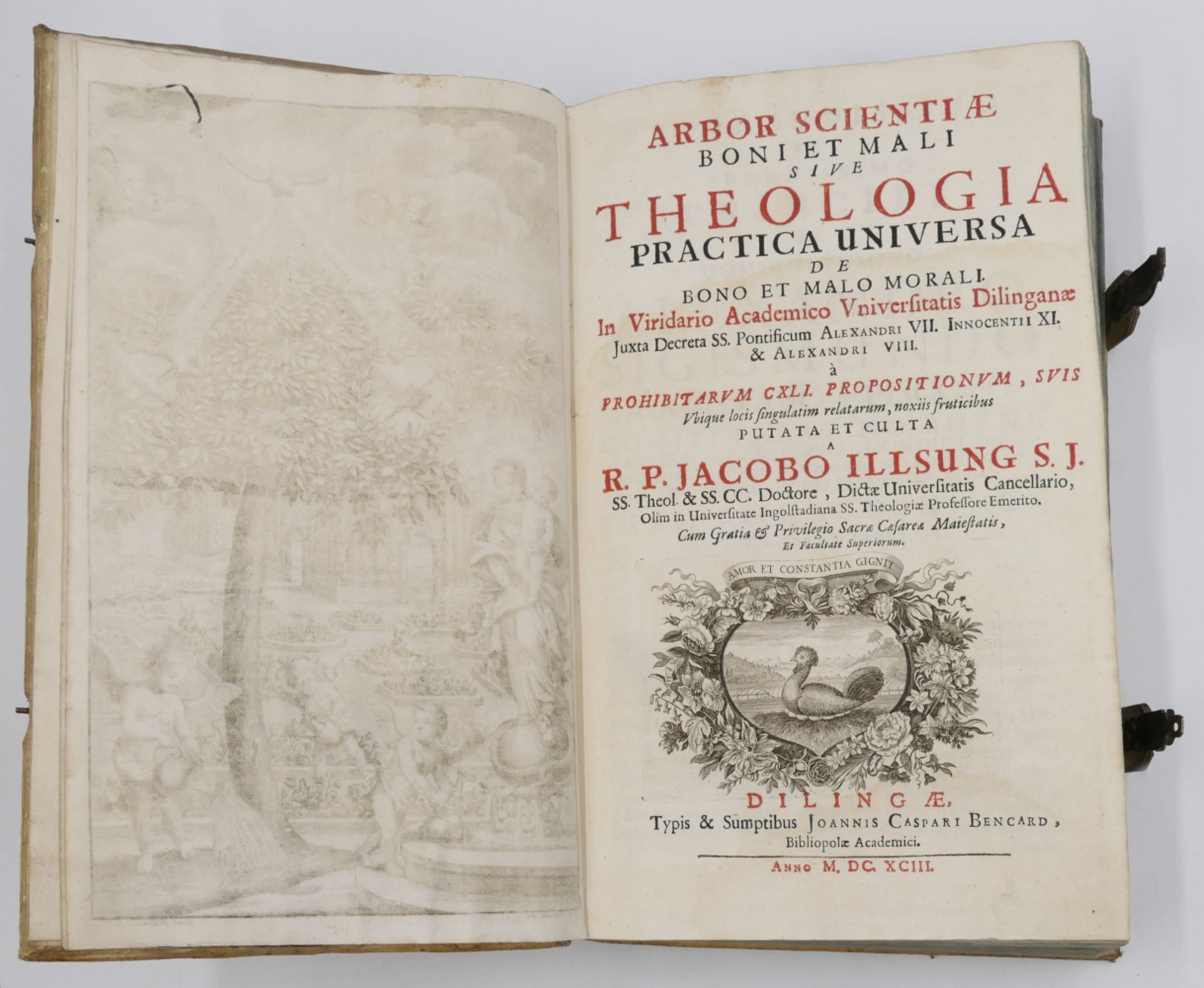 1 Buch "Arbor Scientiae boni et mali sive theologia practica universa" von Jakob ILLSUNG, Dillingen 