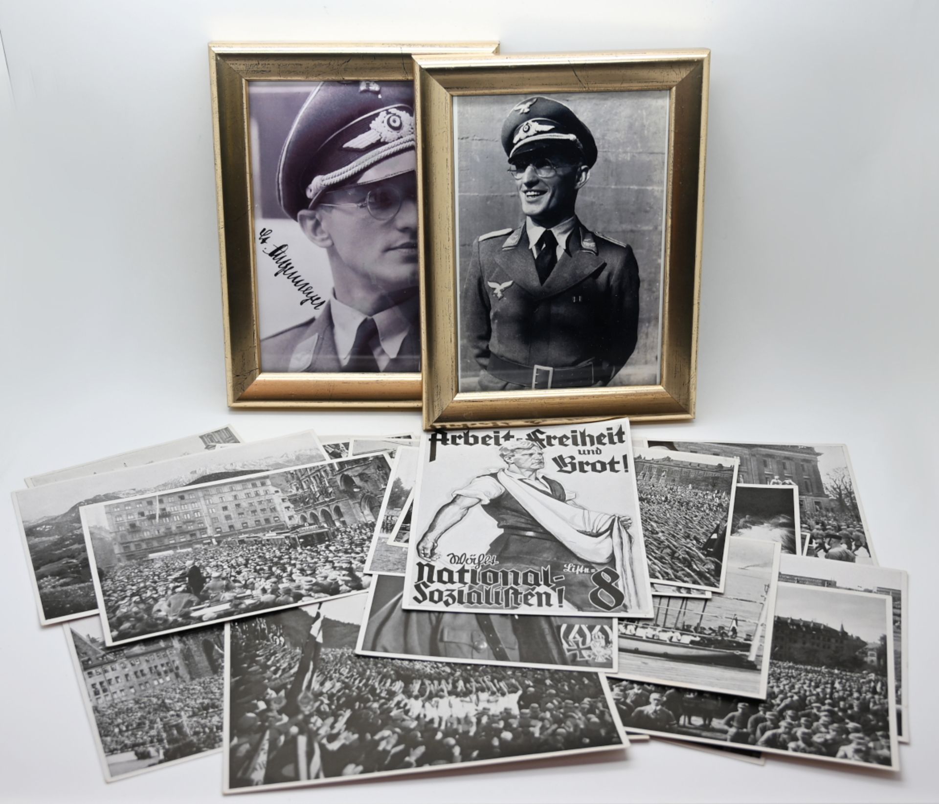1 Konv. Militaria des Oberleutnants Alfred ANGERMEYER, u.a.: 1 Luftwaffendolch auf Klinge gemarkt EI - Bild 4 aus 11