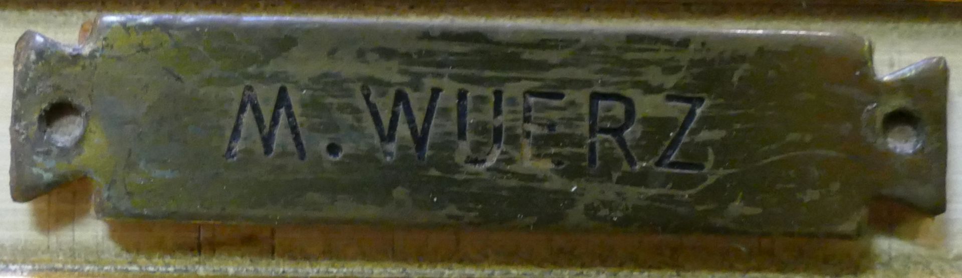 1 Ölgemälde l.u. sign./auf Rahmen bez. M. WUERZ (wohl 19. Jh.)  - Bild 3 aus 5