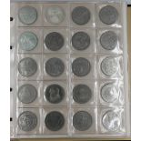 1 Konv. Münzen/Medaillen: Silber, Metall u.a., BRD 2/5/10 DM, 2/10 €, Österreich, Zahlgeld versch., 