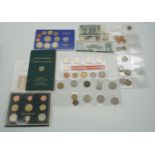 1 Konv. Münzen/Medaillen: Silber/Metall, Österreich, versch. Länder, BRD, wohl antike Münzen/Medaill