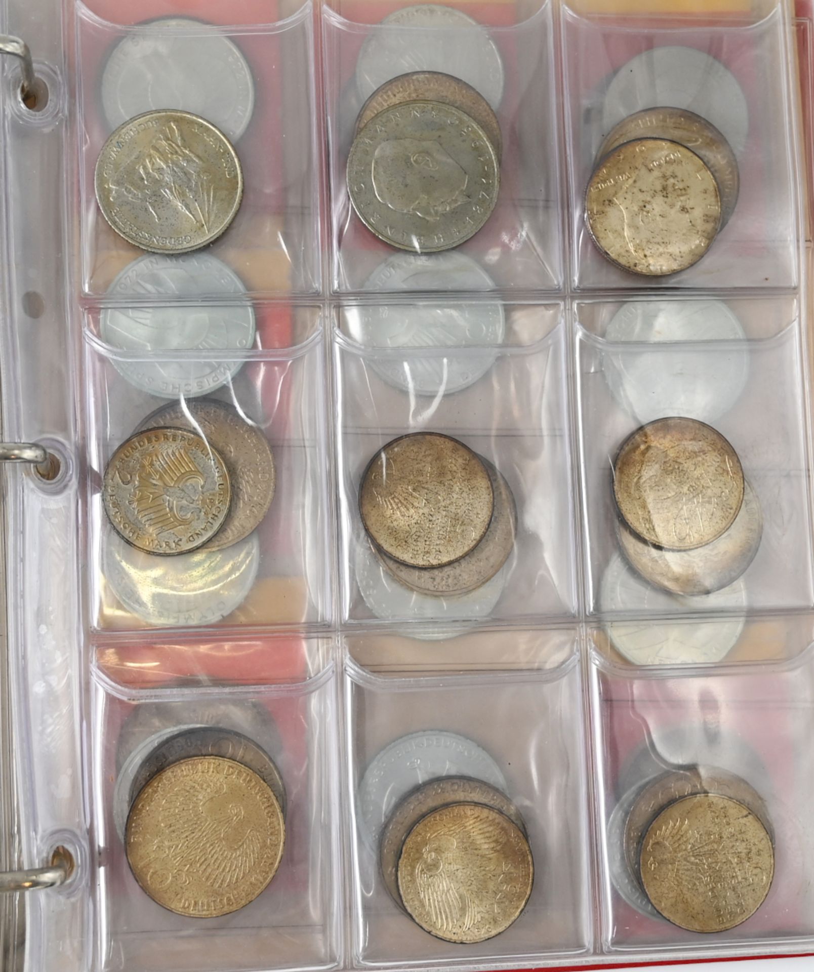 1 Konv. Münzen/Medaillen: Silber/Metall, Dt. Reich II.WK (§§86/86a StGB), BRD 2/5/10 DM, Zahlgeld BR