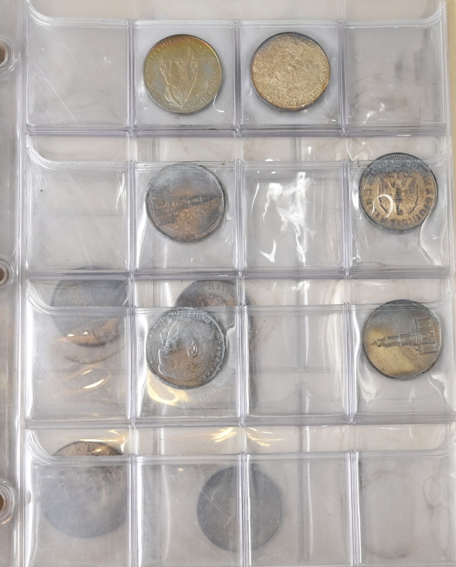 1 Konv. Münzen/Medaillen: Silber/Metall, Dt. Reich II.WK (§§86/86a StGB), BRD 2/5/10 DM, Zahlgeld BR - Bild 3 aus 3