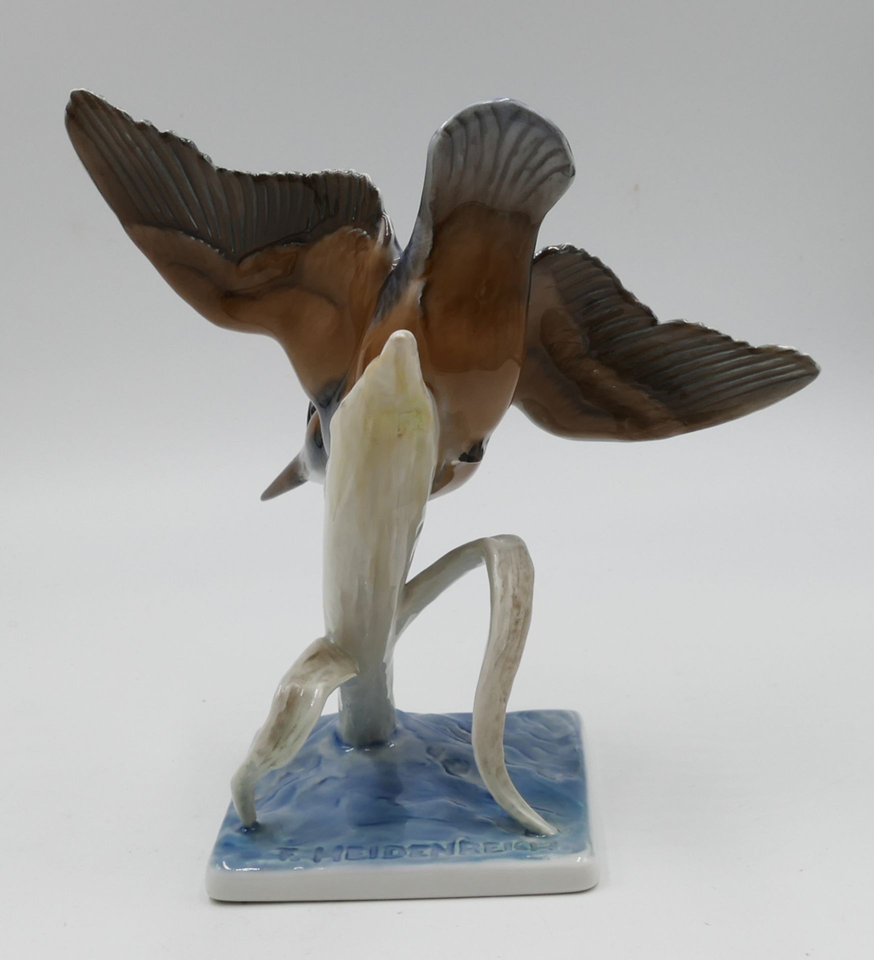 1 Porzellanfigur ROSENTHAL Kunstabteilung Selb "Eisvogel", Entwurf F. HEIDENREICH (wohl Fritz H. 189 - Bild 3 aus 6