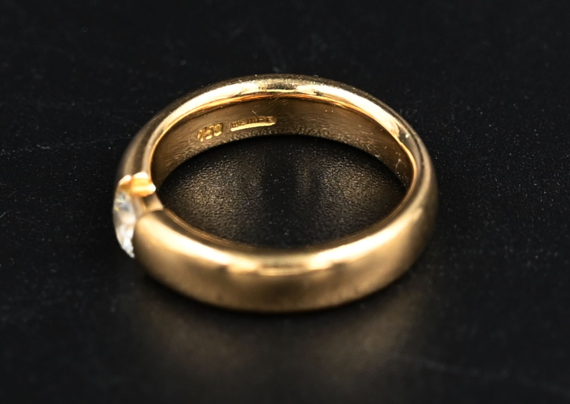 Wie Findet Man Seine Ringgröße Heraus 1 Damenring GG 18ct. WEMPE mit Solitärbrill. ca. 0,25ct., num. 5530, ca