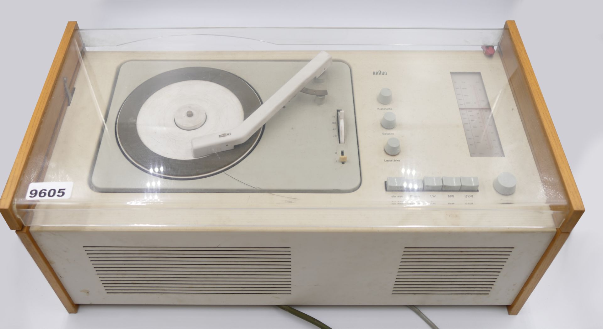 1 Radio-Phono-Kombination BRAUN "SK 61" sog. "Schneewittchensarg" Design: Dieter RAMS/Hans GUGELOT, - Image 2 of 3