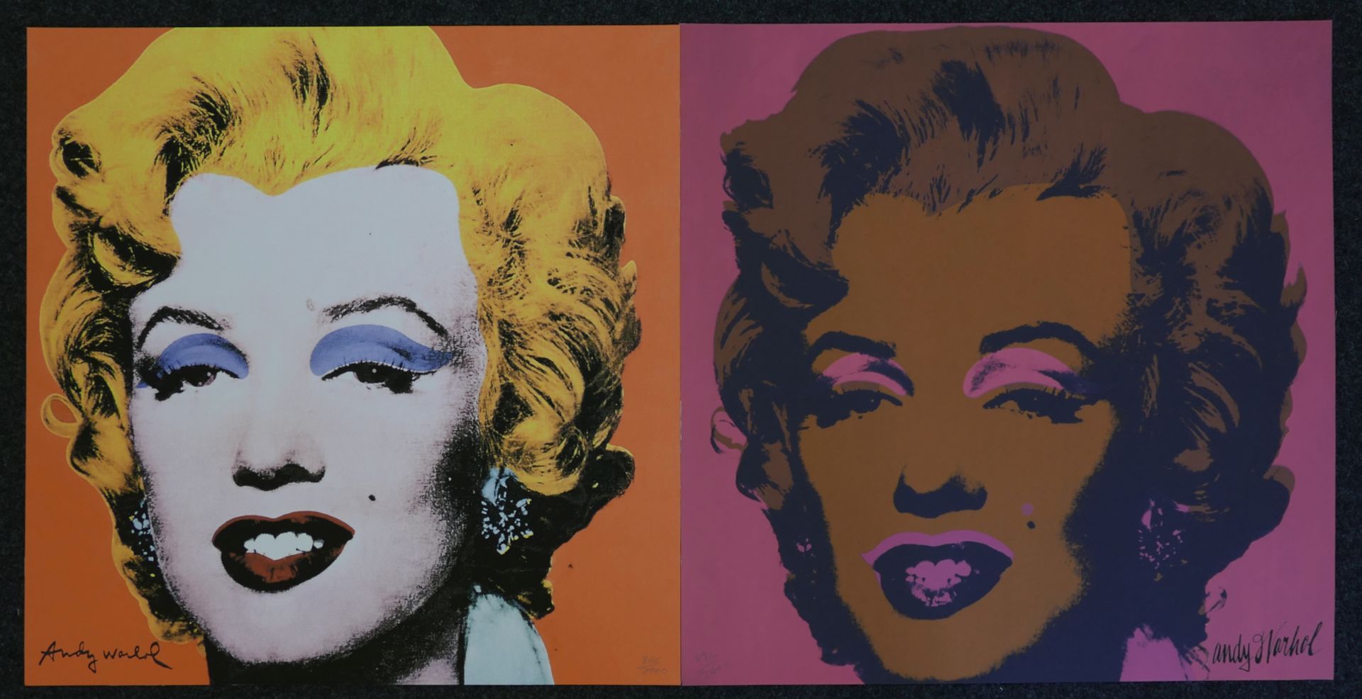 5 Offsetlithografien nach Andy WARHOL (wohl 1928 Pittsburgh-1987 New York) "Marilyn Monroe" in versc
