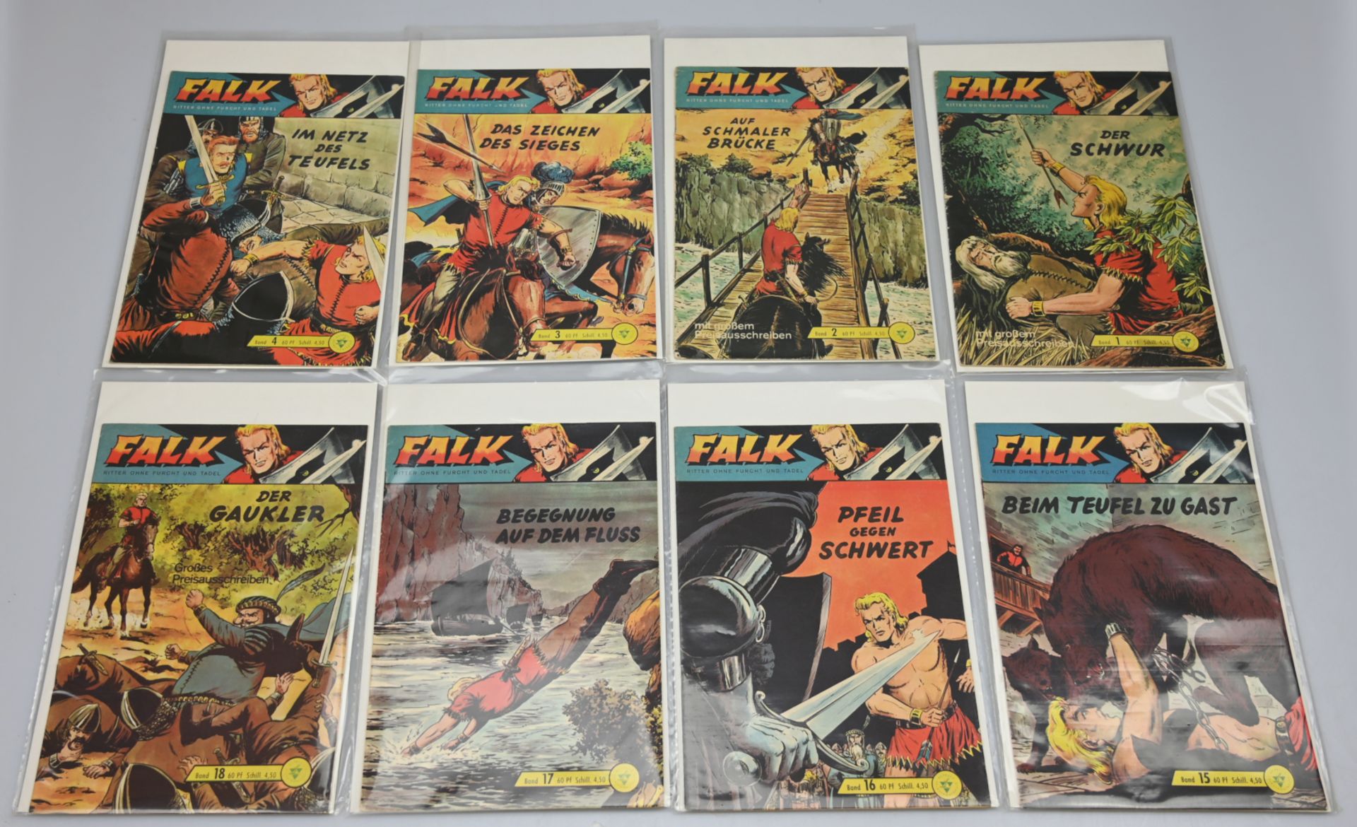 1 Sammlung Comichefte "Falk-Ritter ohne Furcht und Tadel" Band 1-119 sowie Sonderausgabe "Die geheim