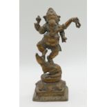 1 Bronzefigur "Indische Ganesha" ca. H 24cm, Asp.
