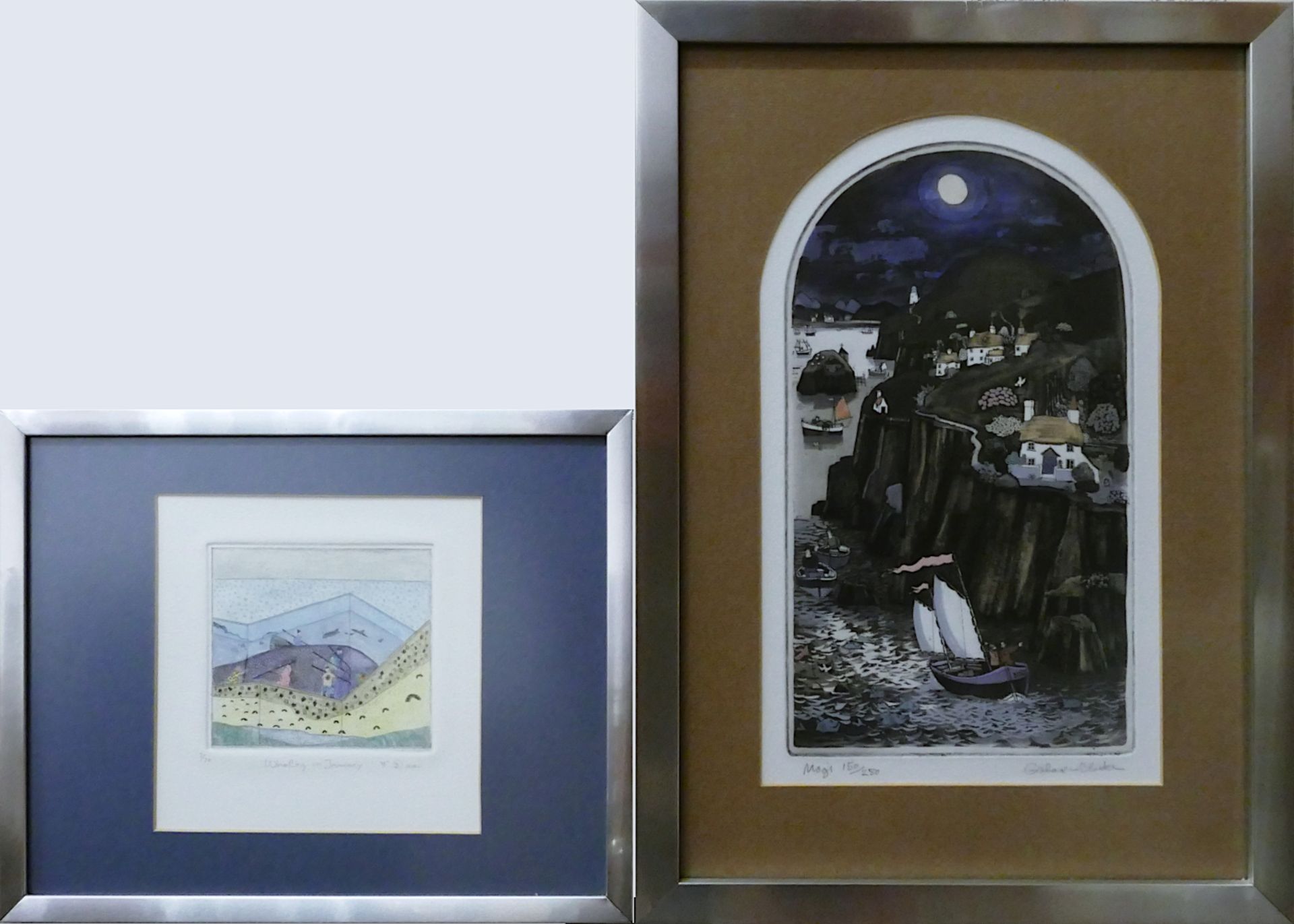 1 Sammlung moderner Farbradierungen v.a. der Künstler Graham CLARKE (wohl *1941) und Charles BARTLET - Image 2 of 10