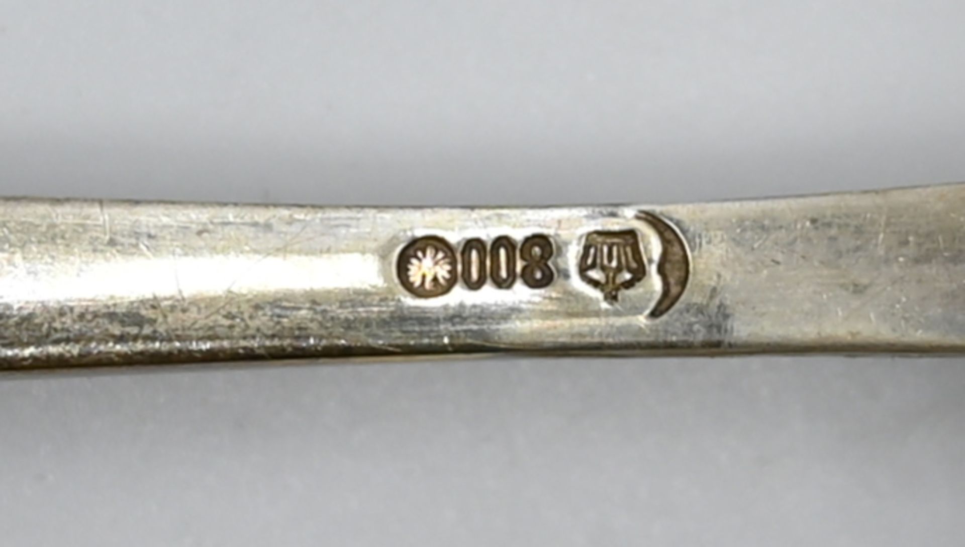 1 umfangreiches Besteck Silber 800 BRUCKMANN & Söhne, Heilbronn, Modelnr. 160/Entwurf 1891, - Image 5 of 5