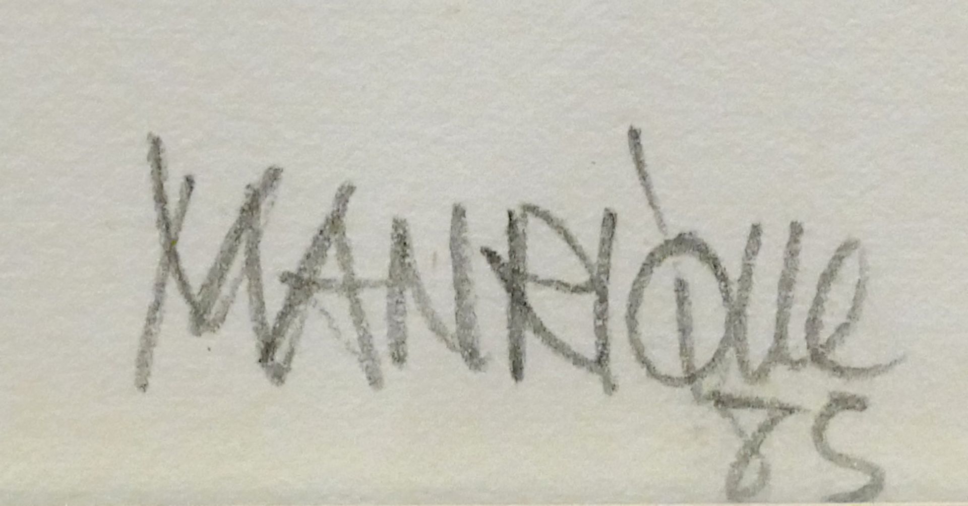 1 Farblithographie r.u. bleistiftsign. MANRIQUE (wohl César M. 1919 Arrecife/Lanzerote-1992 Tahíche/ - Image 3 of 4