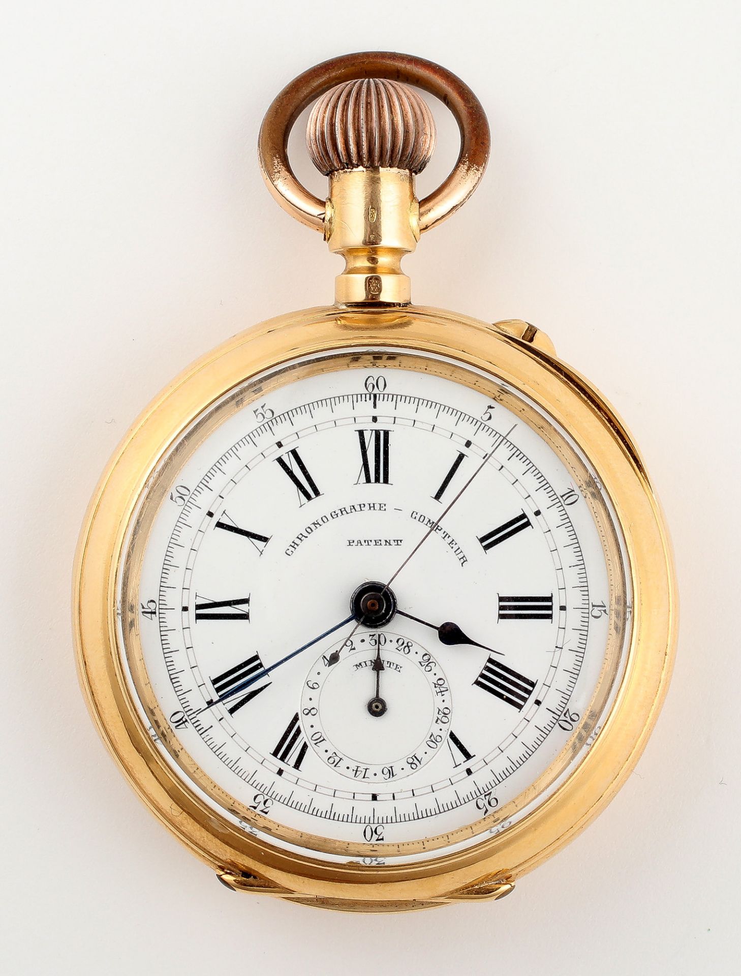 Taschenuhr, 18 K GG, Nr. 1713