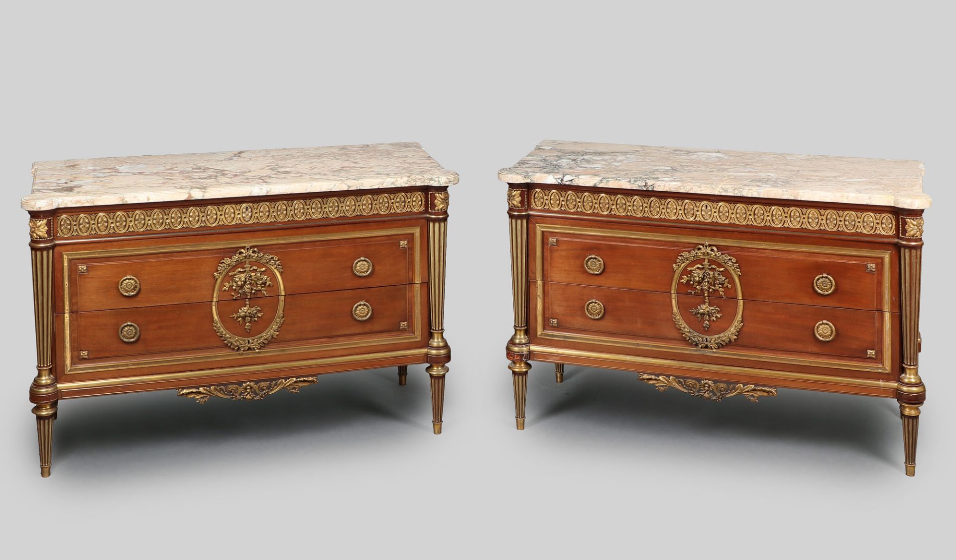 Paar Kommoden, Louis-XVI-Stil