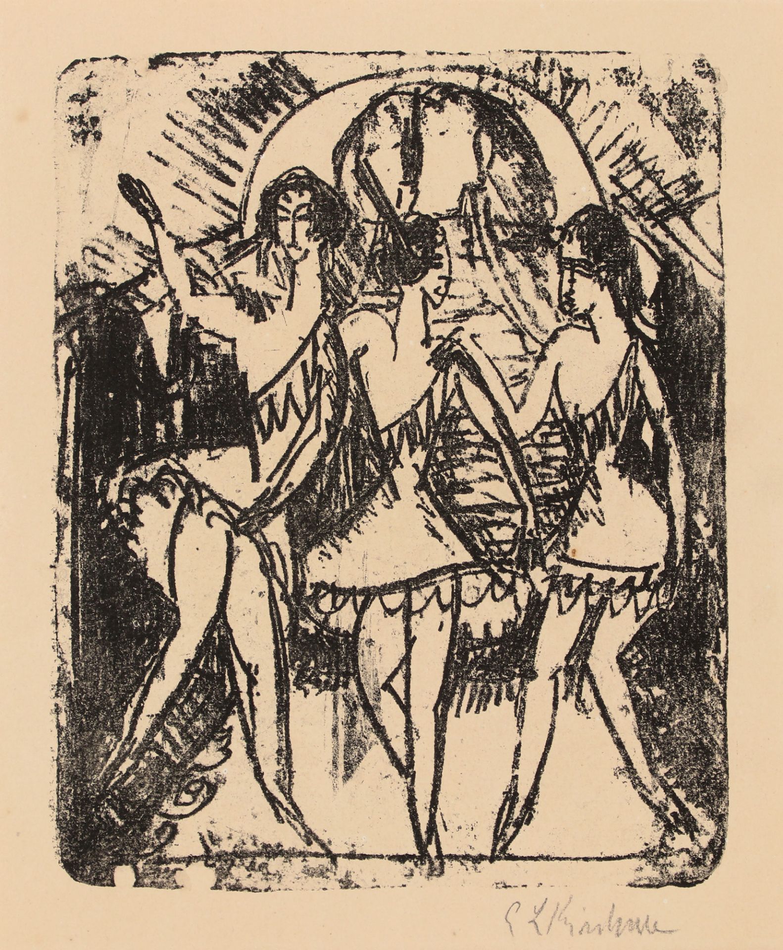 Ernst Ludwig Kirchner, r.u.handsig.