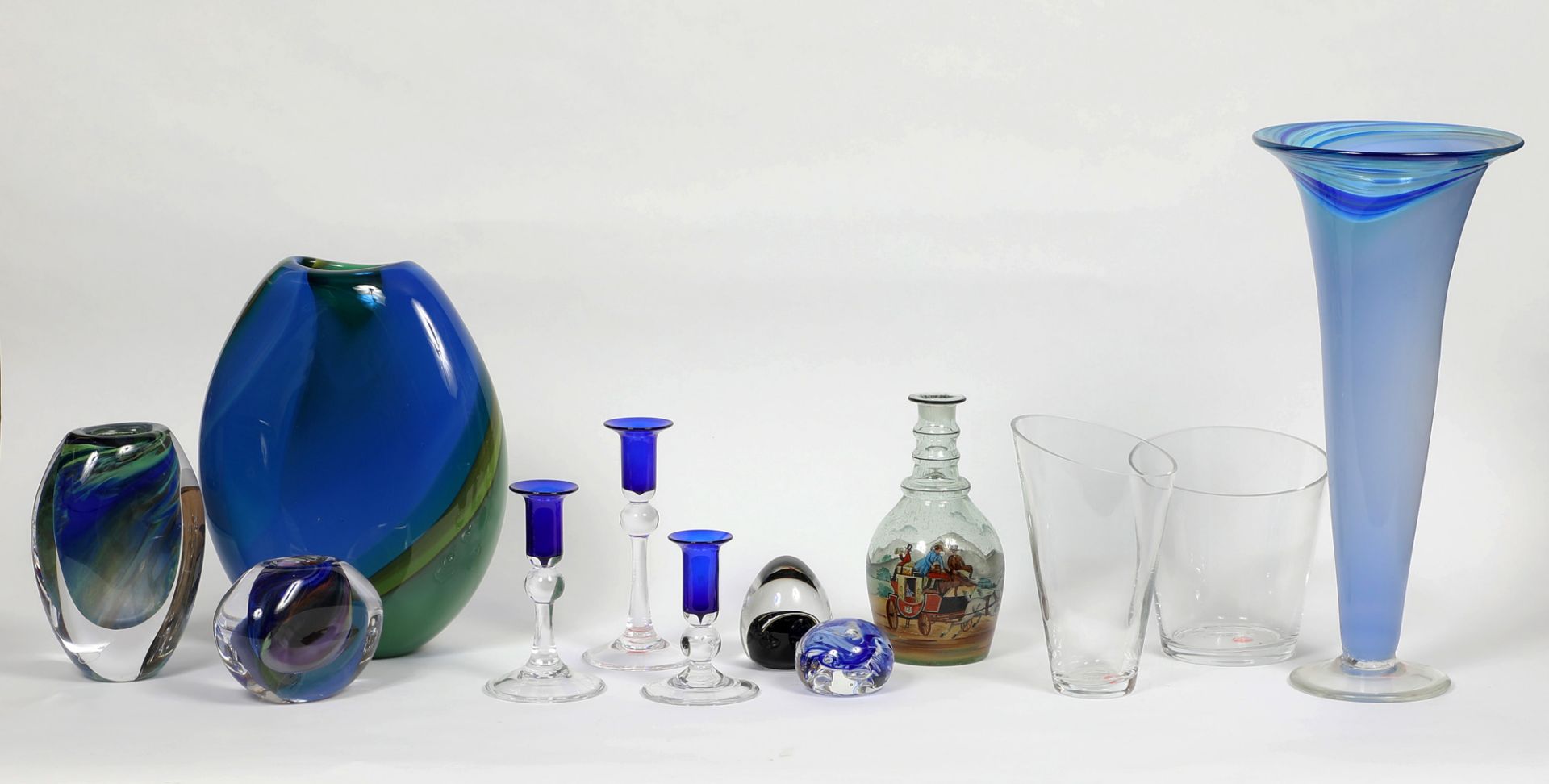 Drei Glasvasen, Höglund Art Glass