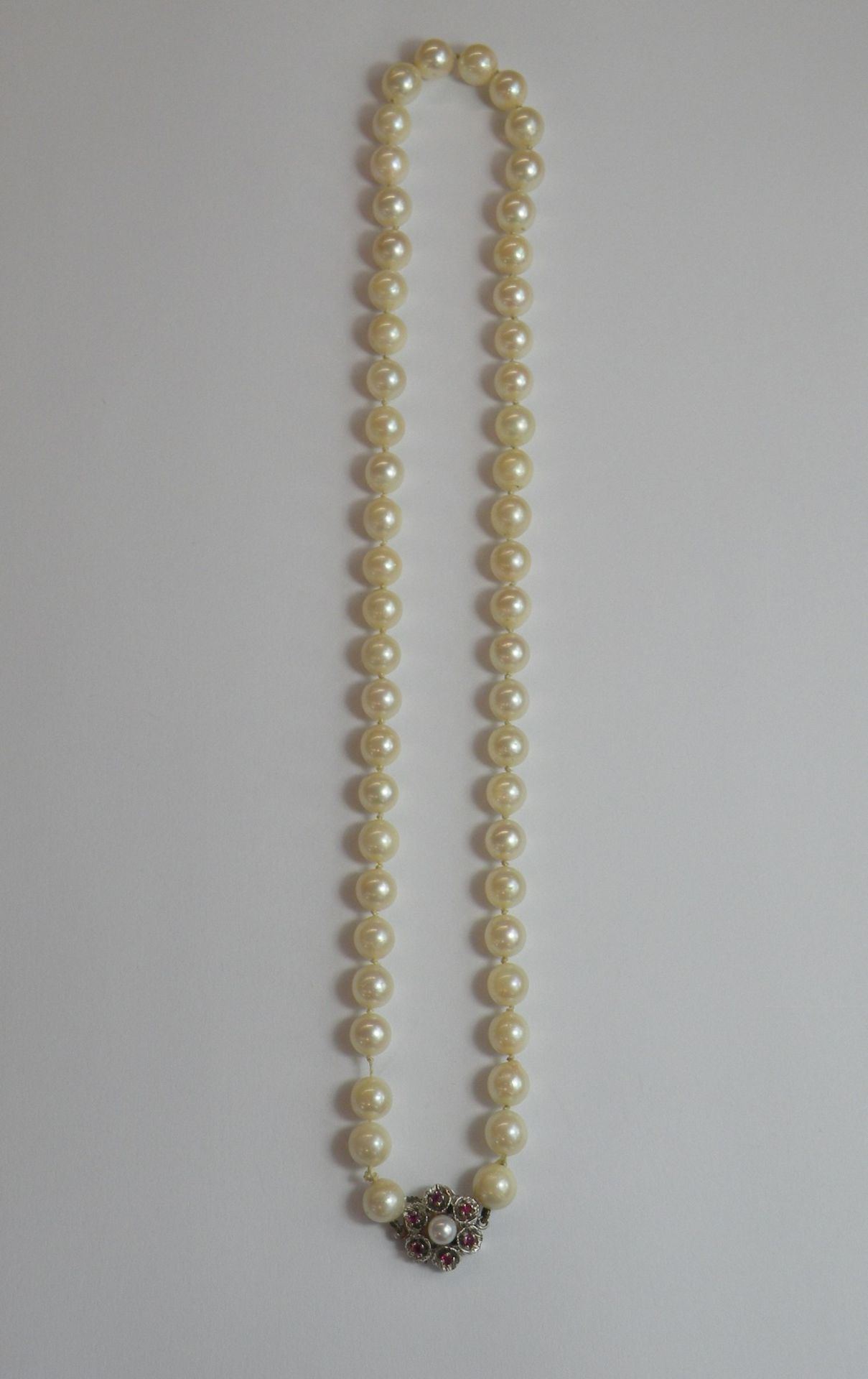 Perlenkette Verschluss 585 Gold