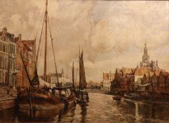 Hans Wilhelm Schmidt 1859 - 1950, Hafen von Amsterdam