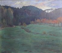 Eberhard von Otterstedt 1881- 1986 Ballenstedt, Landschaft bei Ballenstedt im Harz, dat. 1910