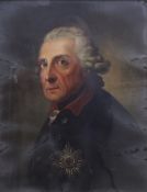 Anton Graff 1712-1786, Bildnis des Alten Fritz, Oleographie 