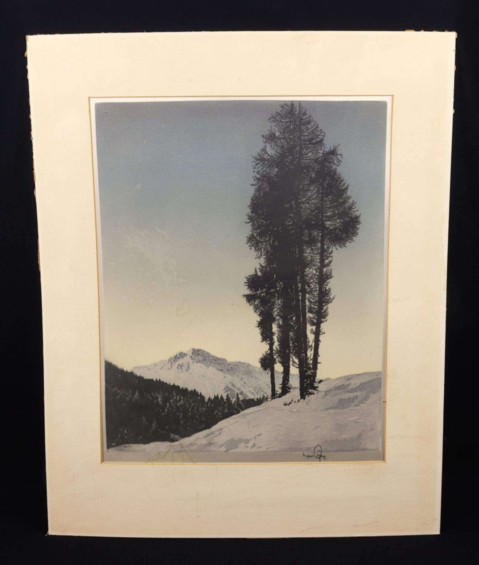 Hans Opis 1904-1969, verschneite Winterlandschaft - Bild 2 aus 3