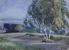 Martin Viertel 1879-1932, Drei weiße Birken