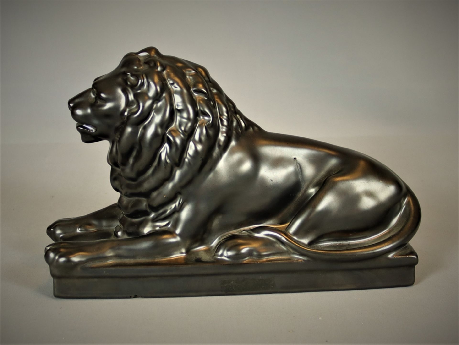 Recumbent Lion Teichert Meissen, 1920s, German - Image 2 of 3