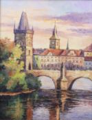 Artamonov, Blick über die Karlsbrücke in die Stadt Prag