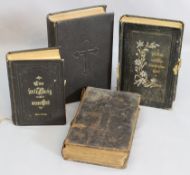 Lot von 4 Gesangsbüchern - Grafschaft Wernigerode Jahrgang 1874 - 1909