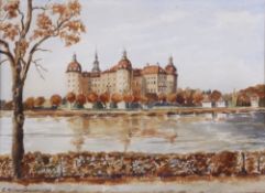 E. Kröner,  Ansicht vom Schloss Moritzburg