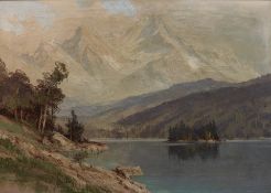 E.C.W. Retzlaff 1898-1776, Blick über den Eibsee mit Zugspitze