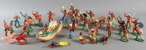30 Cowboys und Indianer, DDR Spielzeug 1949-1989