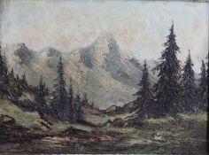 Deutscher Landschaftsmaler, Alpenlandschaft