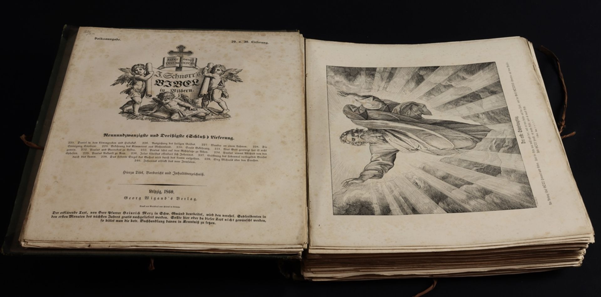 The Bible in Pictures, Julius Schnorr von Carolsfeld 1853 - Image 3 of 3